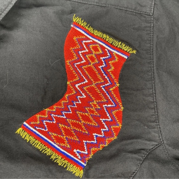 VTG Gerard By Pege Shirt Womens Small Southwest Aztec Long Sleeve Western Cowboy - Picture 6 of 12